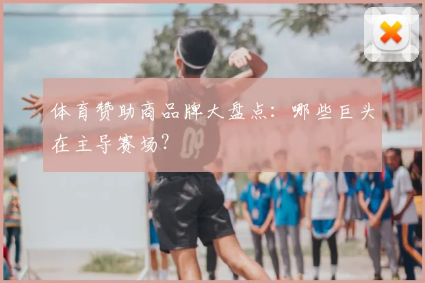 体育赞助商品牌大盘点:哪些巨头在主导赛场?
